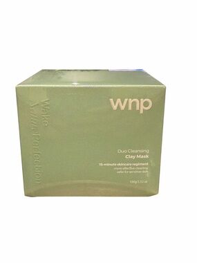 WNP‎ Duo Cleansing Clay Mask 100g 15 Min Regimen Gray White Skincare Beauty NEW